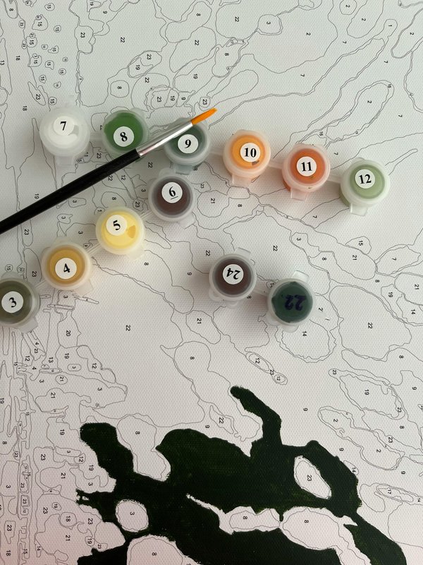 Malen nach zahlen: deine auszeit für kreative entspannung